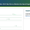 EdandSueKennyScholarshipApplicationScreenshot